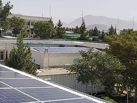 Hybrid System with SMA Fuel Save Controller & 262kW Solar Power System at UNICEF Office in Kabul